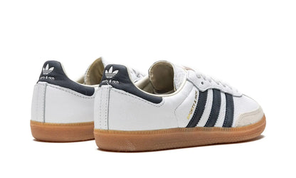Tênis Adidas Samba OG x Sporty & Rich "Cloud White" - HP3354