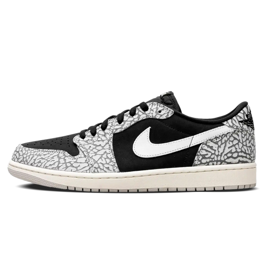 Tênis Air Jordan 1 Low "Black Cement" Preto / Cinza - CZ0790-001