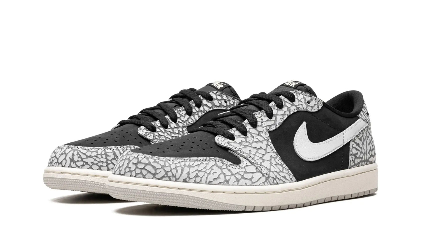 Tênis Air Jordan 1 Low "Black Cement" Preto / Cinza - CZ0790-001