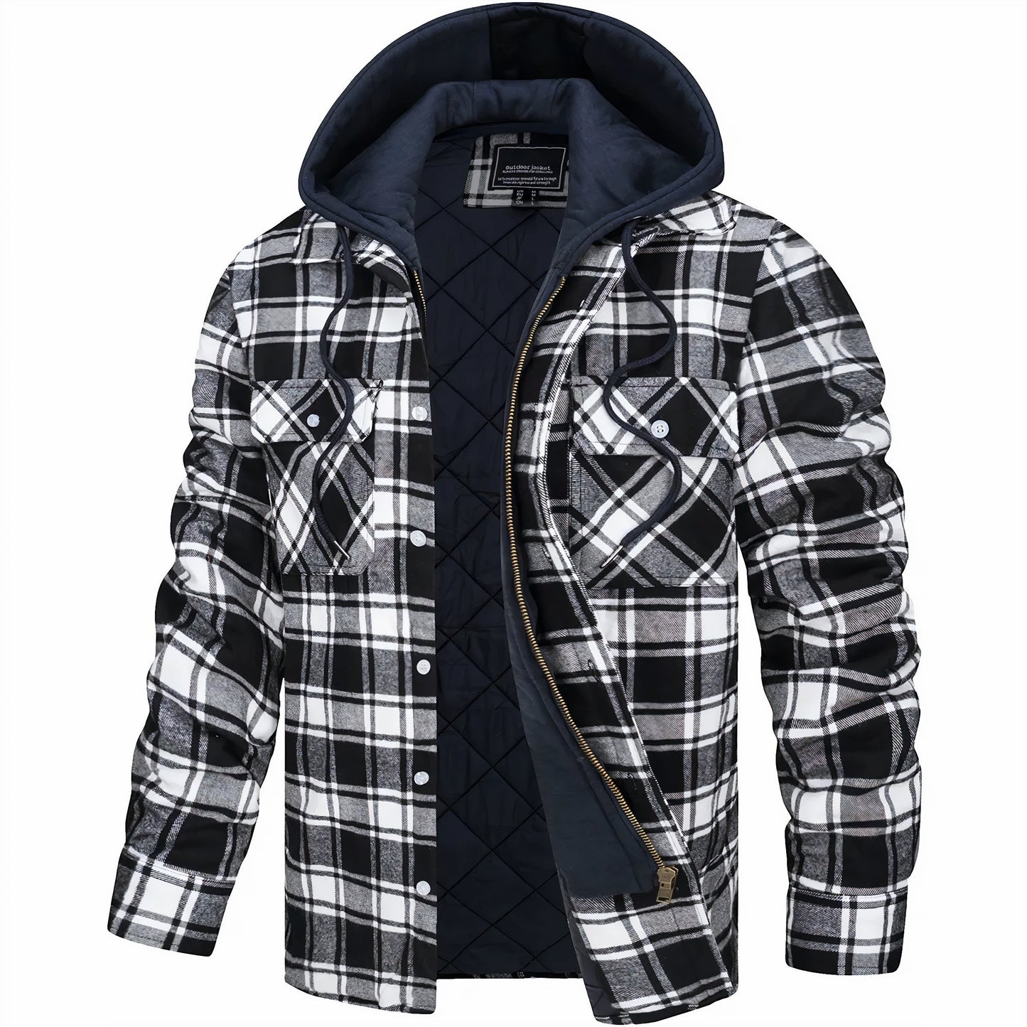 Axel | Karo-jacket with Reißverschluss