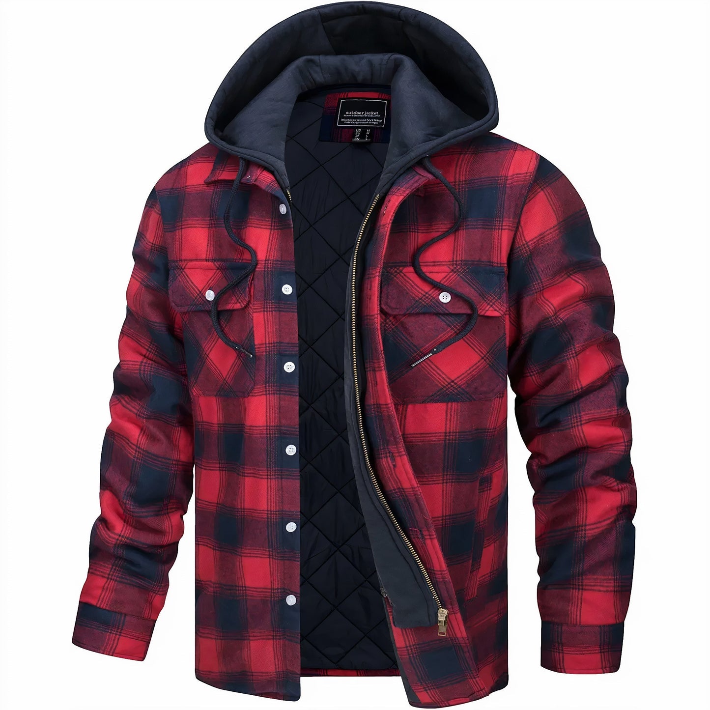 Axel | Karo-jacket with Reißverschluss