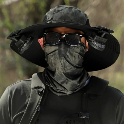 Chapéu com Ventilador SolarMax- Carregamento Solar e USB