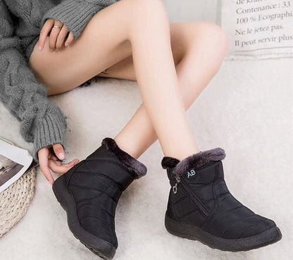 AnneBe - Bota Confort Flex Aveludada Inverno Calçados (Bota Feminina 10) Dashui 