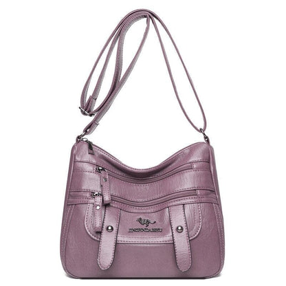 Bolsa Couro Gentle Joias & Acessórios (Bolsa 1) Dashui Roxo 