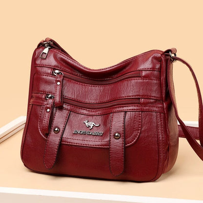 Bolsa Couro Gentle Joias & Acessórios (Bolsa 1) Dashui Vermelho 