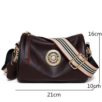 Bolsa de Couro Feminina Bella Fashion Joias & Acessórios (Bolsa 7) Dashui 