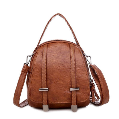 Bolsa de Ombro de Couro Feminina Roupas (Bolsa Feminina 4) Dashui Marrom 