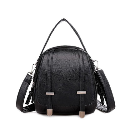 Bolsa de Ombro de Couro Feminina Roupas (Bolsa Feminina 4) Dashui Preto 