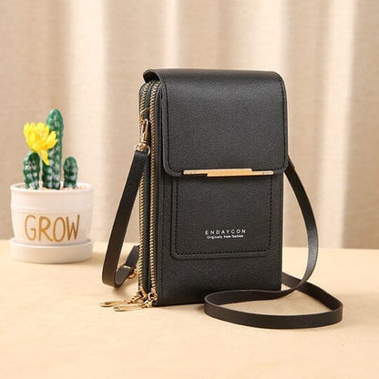 Bolsa Porta Celular Crossbody de Couro Legítimo Joias & Acessórios (Porta Celular 1) Dashui 