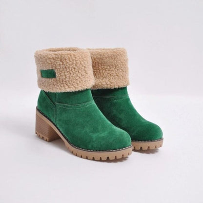 Bota Feminina Dobrável 2 em 1 Calçados (Bota Feminina 7) Dashui 35 Verde 