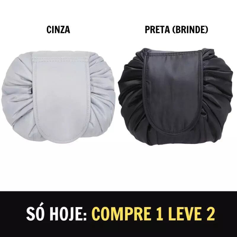 CosmeticBag - A Necessaire Definitiva (COMPRE 1 LEVE 2) Saude & Beleza (Cosméticos 1) Dashui Cinza + Preto 
