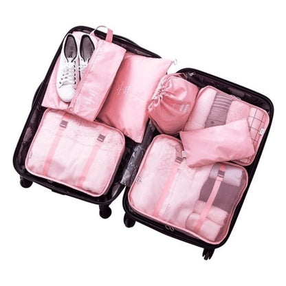 Kit de Bolsas Organizadoras à Prova D'Água 8 Peças Joias & Acessórios (Bolsa 2) Dashui Compre 5 Leve 8 Rosa 