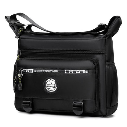 Mochila de Ombro Masculina À Prova d'Água - AquaShield Joias & Acessórios (Mochila 1) Dashui Preto 