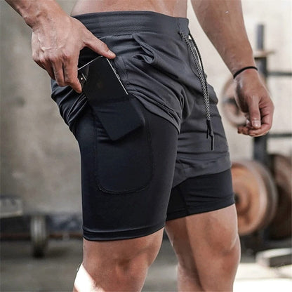 Shorts Dupla Camada Masculino para Academia Roupas (Shorts 1) Dashui 