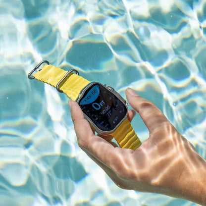 SmartWatch Serie 9 Ultra + Kit com 7 Pulseira (BRINDE!) + Case de Proteção (BRINDE!) Academia e Fitness (Smartwatch 4) Lojas Quinho 