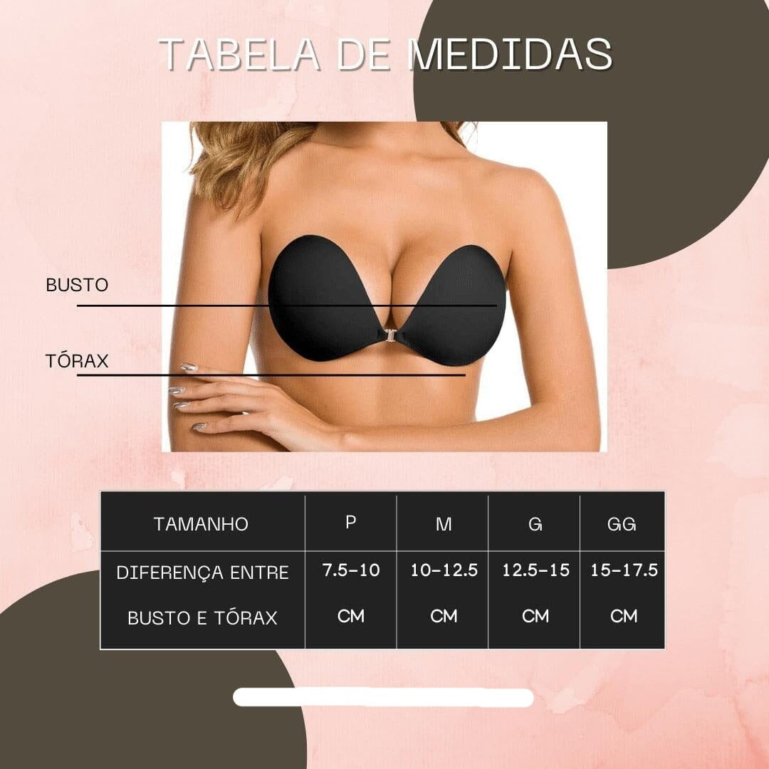 Sutiã Invisível Efeito Silicone - Pague 1, Leve 2 Saúde & Bem-Estar (Sutiã Feminino 2) Lojas Quinho 