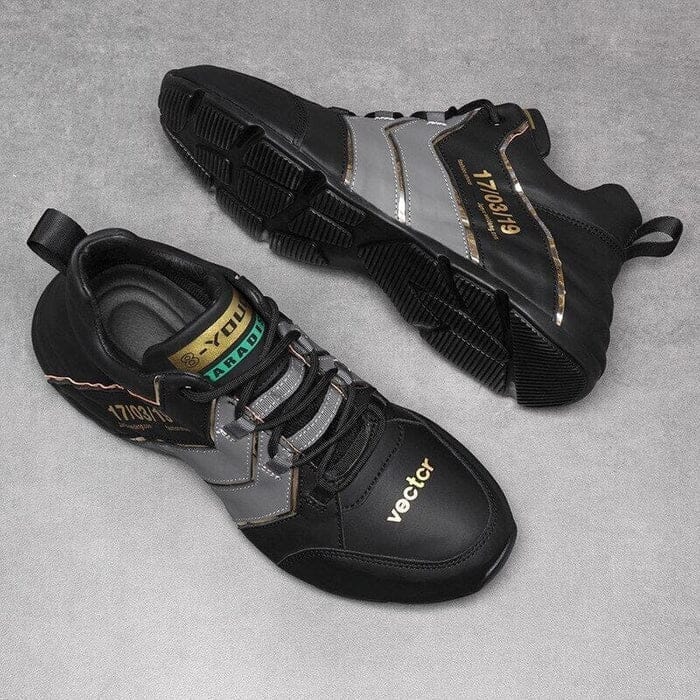 Tênis De Couro Vector Calçados (Tênis Masculino 1) Dashui 