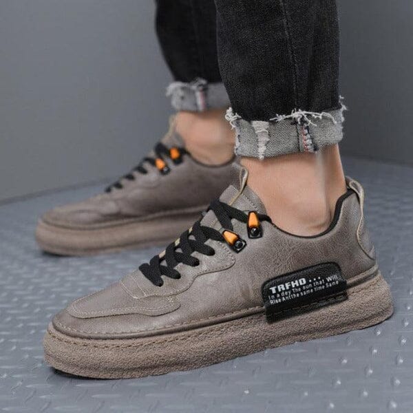 Tênis Triunf Casual Em Couro Genuíno Calçados (Tênis Masculino 6) Dashui 